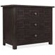 Driftwood Black 3 Drawer Bachelor's Chest