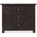 Driftwood Black 3 Drawer Bachelor's Chest