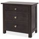 Driftwood Black 3 Drawer Nightstand with USB Charging