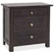 Driftwood Black 3 Drawer Nightstand with USB Charging