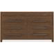 Timberline Medium Brown 9 Drawer Dresser