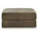 Camellia Court Coffee Upholstered Square Storage Ottoman with Casters