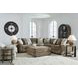 Camellia Court Coffee Upholstered Square Storage Ottoman with Casters