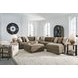 Camellia Court Coffee Upholstered Square Storage Ottoman with Casters