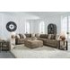 Camellia Court Coffee Upholstered Square Storage Ottoman with Casters
