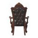 Picardy Brown Upholstered Arm Chair with Nailhead Trim Set of 2