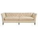 Duncan Nehir Sand Leather 98" Sofa with Pillows