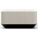 Madera Opal Ash and Modern Walnut Rectangular Marble Top Plinth Cocktail Table