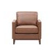 Weston Highland Saddle Leather Upholstered Accent Chair