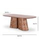 Gladyss Honey 87" Oval Dining Table