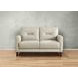 Elowen Vanilla Leather 57" Loveseat