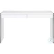 6903 Gloss White And Clear Glass Desk