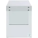 6903 Gloss White And Clear Glass Desk
