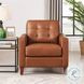 Cassian Nutmeg Leather Living Room Set