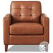 Cassian Nutmeg Leather Living Room Set