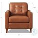 Cassian Nutmeg Leather Living Room Set