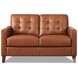 Cassian Nutmeg Leather Living Room Set