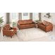 Cassian Nutmeg Leather 80" Sofa