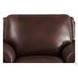 Ironvale Chestnut Leather Upholstered Accent Chair