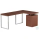 6921 Walnut Reversible Desk