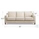 Isla Vanilla Leather Living Room Set