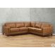 Isla Cognac Top Grain Leather 3 Piece Sectional