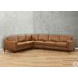 Isla Cognac Top Grain Leather 4 Piece Sectional
