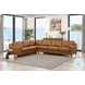 Isla Cognac Top Grain Leather Sectional