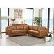 Isla Cognac Top Grain Leather Sectional