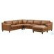 Isla Cognac Leather Modular Sectional