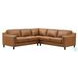 Isla Cognac Top Grain Leather Sectional