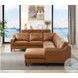Isla Cognac Top Grain Leather RAF Chaise Sectional