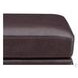 Kathleen Caramel Brown Leather Upholstered Rectangular Ottoman