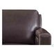Kathleen Caramel Brown Leather 84" Sofa with Nailhead Trim