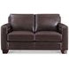 Kathleen Brown Leather 60" Loveseat with Nailhead Trim