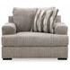 Jasmine Grove Fossil Upholstered Chair and A Half with Pillow