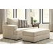 Jasmine Grove Oatmeal Upholstered Chair and A Half with Pillow