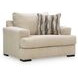 Jasmine Grove Oatmeal Upholstered Chair and A Half with Pillow