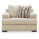 Jasmine Grove Oatmeal Upholstered Chair and A Half with Pillow