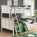San Mateo Youth Rustic White Twin Over Full Bunk Bed