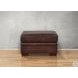 Danforth Caramel Leather Upholstered Rectangular Ottoman