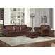 Danforth Caramel Leather Upholstered Rectangular Ottoman