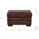 Danforth Caramel Leather Upholstered Rectangular Ottoman