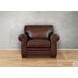 Danforth Caramel Leather Upholstered Accent Chair