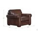 Danforth Caramel Leather Upholstered Accent Chair