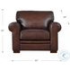 Danforth Caramel Leather Upholstered Accent Chair