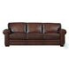 Danforth Caramel Leather 95" Sofa