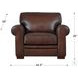 Danforth Caramel Leather Upholstered Accent Chair