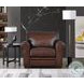 Danforth Caramel Leather Upholstered Accent Chair