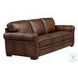Danforth Caramel Leather 95" Sofa